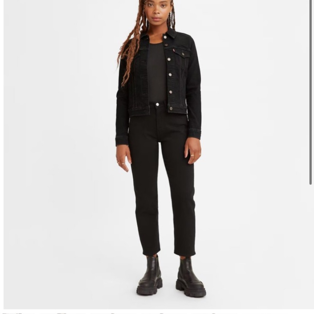 Levi’s Wedgie Straight Black Jeans - Black Sprout